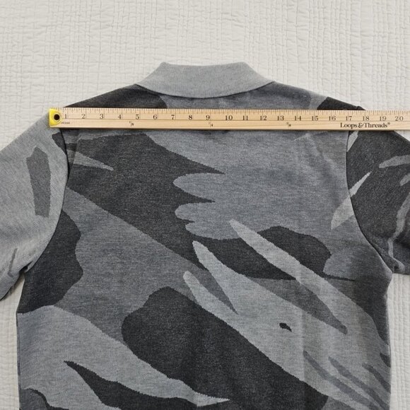 Buffalo by David Bitton Knit Button Up Shirt Men's Large NWT Grey Camo MSRP $70 - Picture 13 of 16
